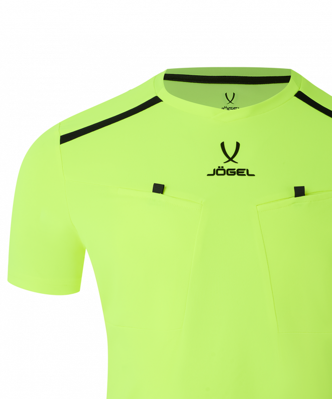Футболка судейская DIVISION PerFormDRY Referee Tee, желтый неон, размер L, JÖGEL ЦБ-00004992