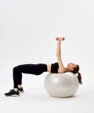 Гантель виниловая DB-101 1 кг, розовый, Starfit ЦБ-00001446