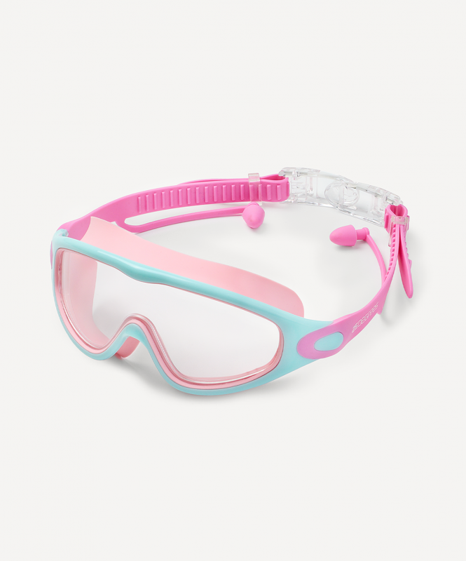 Очки-маска для плавания с берушами 25DEGREES Fusion Lilac/Turquoise/Pink, детский ЦБ-00005246