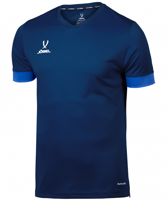 Футболка игровая DIVISION PerFormDRY Union Jersey, темно-синий/синий/белый, размер XS, Jögel УТ-00019007