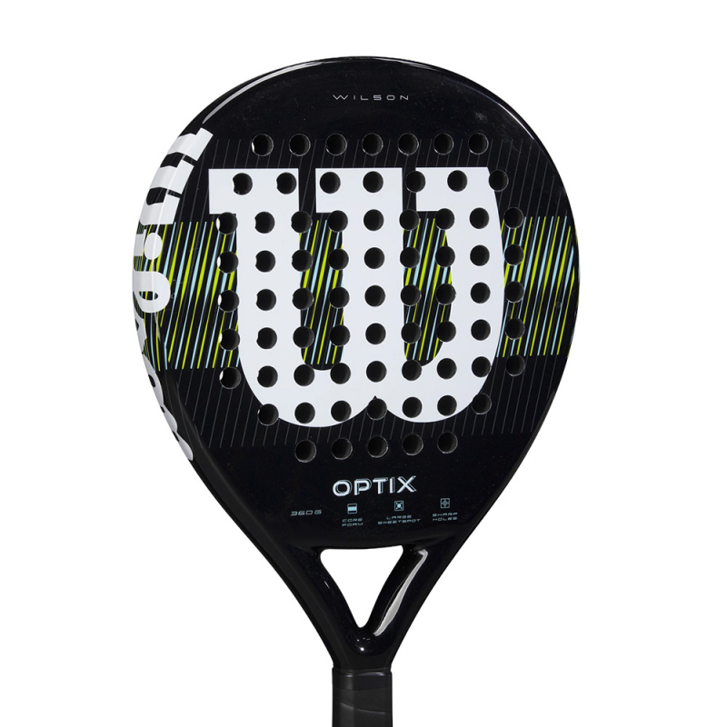 Ракетка для падела WILSON Optix V1 Black, WR181611U2, для начин-х, стекловолокно, черный