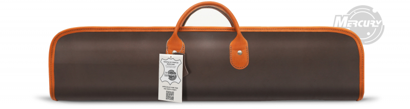 Чехол на 3-х составной кий Милан (коричнево-оранжевый)