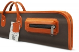 Чехол на 3-х составной кий Милан (коричнево-оранжевый)