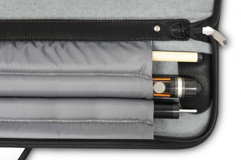 Чехол на 3-х составной кий Милан (коричнево-оранжевый)