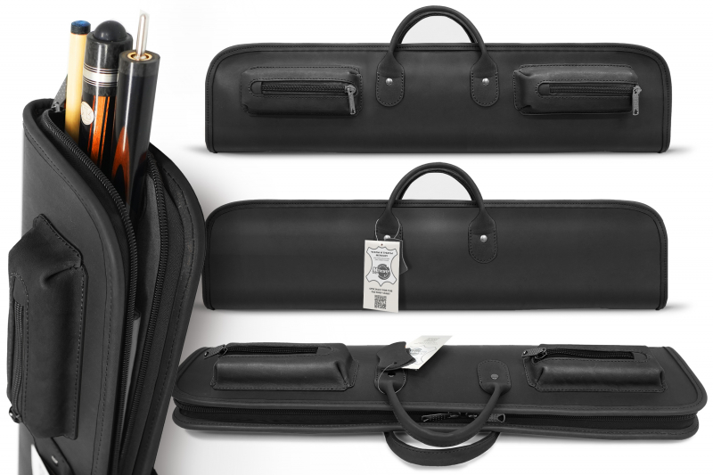 Чехол на 3-х составной кий Милан (коричнево-оранжевый)