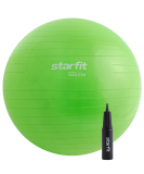 Фитбол GB-109 антивзрыв, 900 гр, с ручным насосом, зеленый, 55 см, Starfit