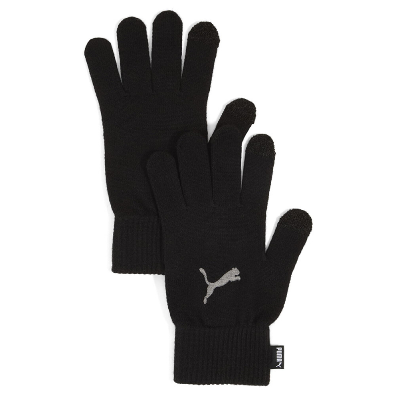 Перчатки PUMA ESS gloves, 04218501, р.M, вискоза, полиэстер, нейлон, эластан, акрил, метал.нить, черн
