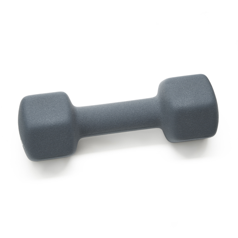 Гантель TORRES 4 кг, PL522504, металл в неопреновой оболочке, форма шестигранник, серый