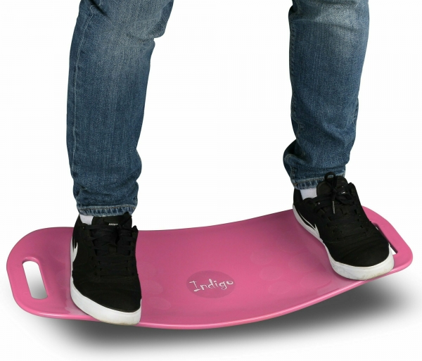 Доска балансировочная INDIGO workout board twist розовая