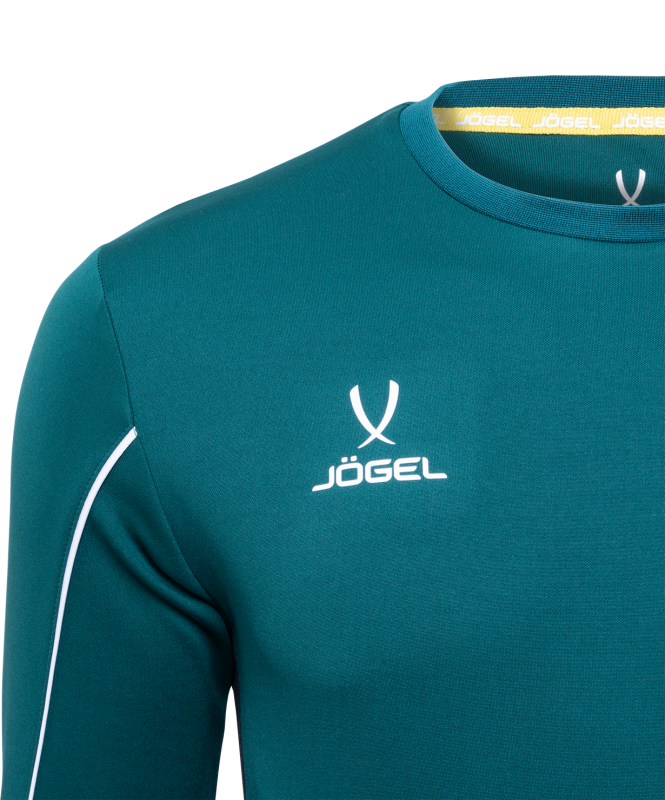 Футболка вратарская CAMP GK Padded LS, зеленый/черный/белый, Jögel