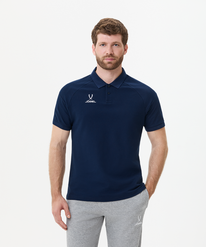 Поло JÖGEL CAMP 2 CVC Polo CZ, темно-синий, размер XXLT ЦБ-00004390