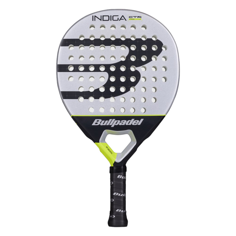Ракетка для падела BULLPADEL Indiga Control 26, 494417, для начинающих, карбон, серо-черный