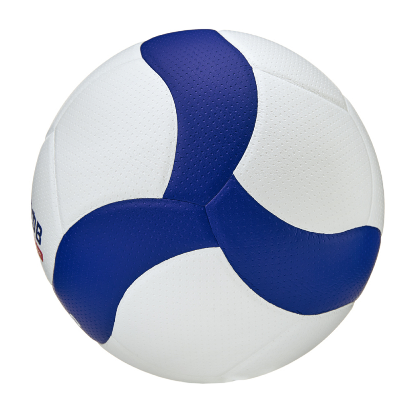 Мяч вол. ВОЛАР VL-100, размер 5, оф.мяч ВФВ, синт.кожа (микрофибра), 18 панелей, клееный, бело-син