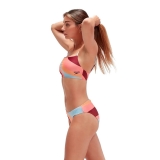 Купальник SPEEDO Womens Printed Adjustable Thinstrap 2 Piece 8-00308314497, размер 34, российский размер 46, полиэстер, эластан, мултикол