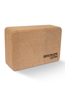 Блок для йоги BRONZE GYM, 23х15х7.5 см., пробка