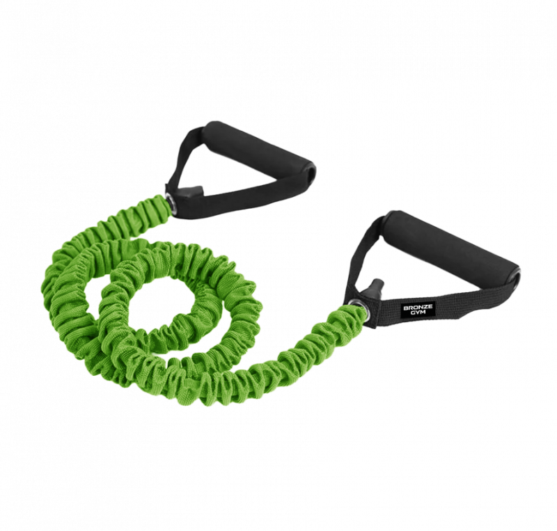 Эспандер трубчатый в рукаве BRONZE GYM, среднее сопр