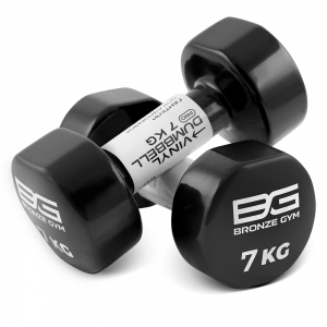 Гантели для аэробики виниловые BRONZE GYM, 7 кг., пара