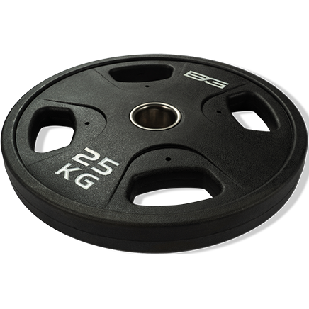 Диск олимпийский обрезиненный BRONZE GYM BG-PA-PL-P250 черный, 25 кг