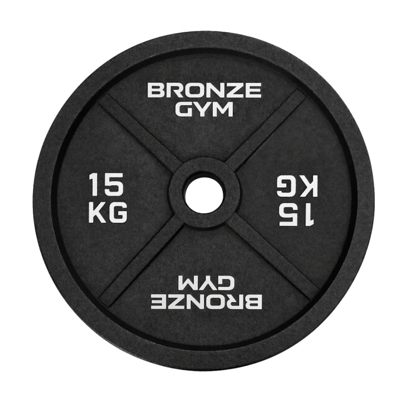 Диск олимпийский BRONZE GYM чугунный 15 кг