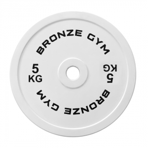 Диск олимпийский BRONZE GYM тяжелоатлетический серый 5 кг
