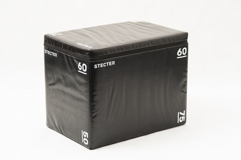 Безопасная тумба для прыжков 75-60-50 (плиобокс) STECTER 2341
