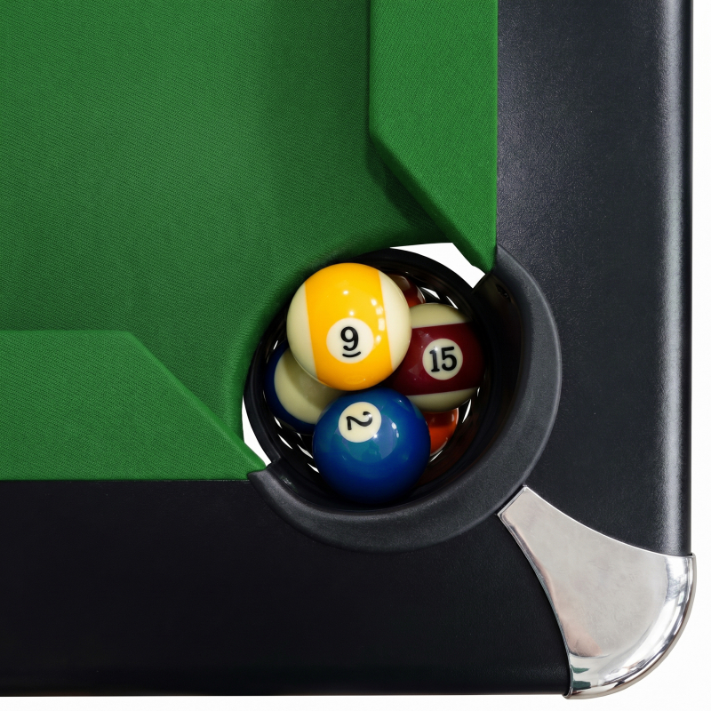 Бильярдный стол для пула Dynamic Billard "Triumph Plus" 8 футов (черный) в комплекте, аксессуары и сукно