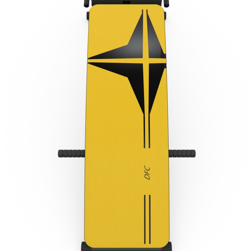 Скамья для пресса DFC с гантелями и эспандерами D102RY