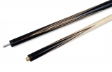Двухсоставной бильярдный кий для русской пирамиды Weekend "Классика" (термограб черный, белый) 13 запилов