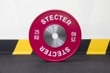 Диск соревновательный 25 кг (красный) STECTER 2190