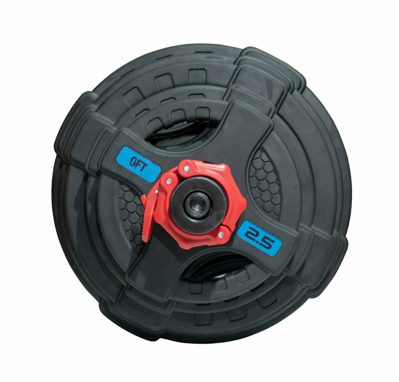 Штанга олимпийская 215 кг (диски с двумя хватами, черный гриф) Original FitTools FT-2HGSET-215-BLACK