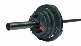 Штанга олимпийская 58 кг (диски с двумя хватами, черный гриф) Original FitTools FT-2HGSET-58-BLACK