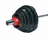 Штанга 83 кг (диски 50 мм с двумя хватами, гриф 180 см) Original FitTools FT-2HGSET-83-OB72
