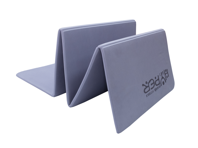 Коврик для йоги складной 190 х 120 см толщина 8 мм TPE HYPERMAT лиловый Original FitTools FT-HYPERMAT-01