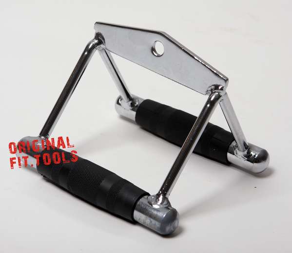 Рукоятка для тяги к животу (узкий параллельный хват) обрезиненная Original FitTools FT-MB-SRB