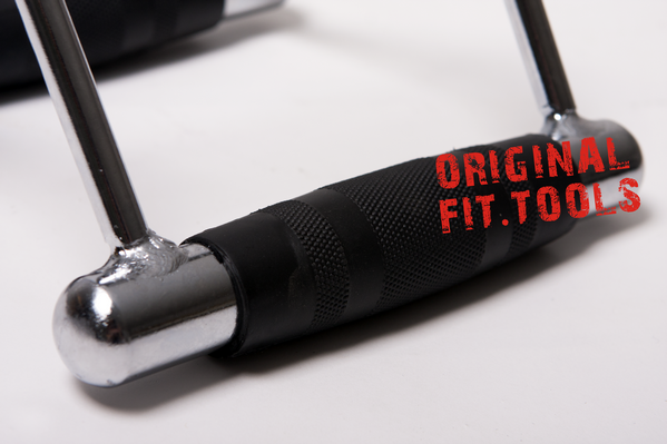 Рукоятка для тяги к животу (узкий параллельный хват) обрезиненная Original FitTools FT-MB-SRB