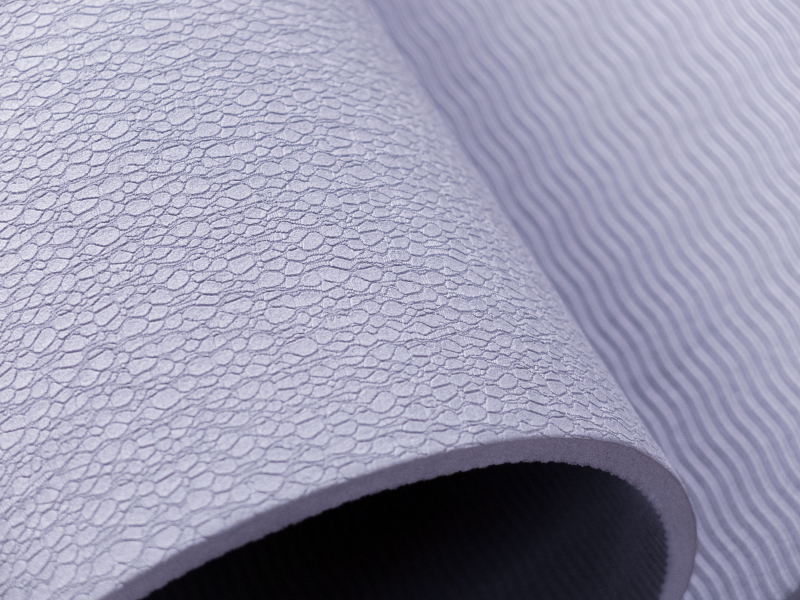 Коврик для йоги и фитнеса 185 х 80 см толщина 8 мм TPE лиловый Original FitTools FT-TPE-18580-36