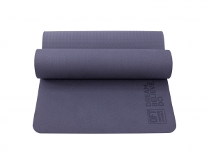 Коврик для йоги и фитнеса 185 х 80 см толщина 8 мм TPE лиловый Original FitTools FT-TPE-18580-36