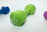 Гантель в виниловой оболочке 3 кг (Цвет - зеленый) Original FitTools FT-VWB-3