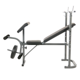 Скамья под штангу с опциями DFC GOZONE GZE-2201 со штангой и дисками в комплекте
