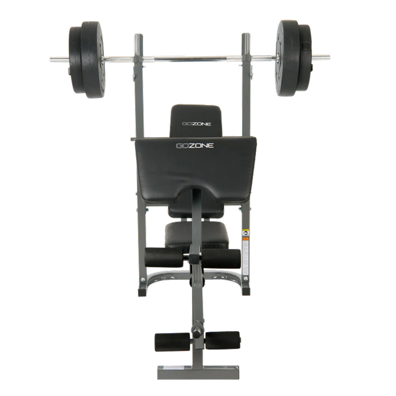 Скамья под штангу с опциями DFC GOZONE GZE-2201 со штангой и дисками в комплекте