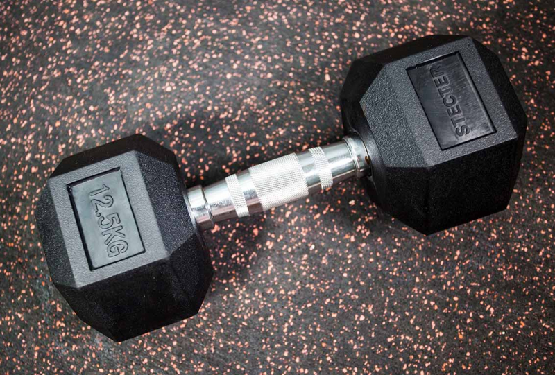 Гантель шестигранная (гексагональная) 12.5 кг STECTER 2302