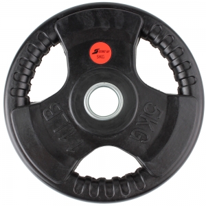 Диск обрезиненный с ручками Start Up черный д25мм HD5600