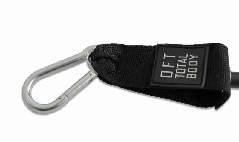 Эспандер из натурального латекса с карабинами сопротивление 20 lbs Original FitTools FT-ULTX-20
