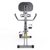 Велотренажер X-Bike DFC MBB с эспандерами, серо-желтый