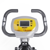 Велотренажер X-Bike DFC MBB с эспандерами, серо-желтый