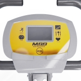 Велотренажер X-Bike DFC MBB с эспандерами, серо-желтый