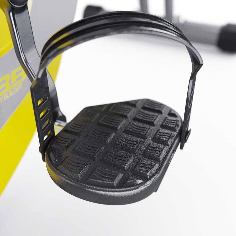 Велотренажер X-Bike DFC MBB с эспандерами, серо-желтый