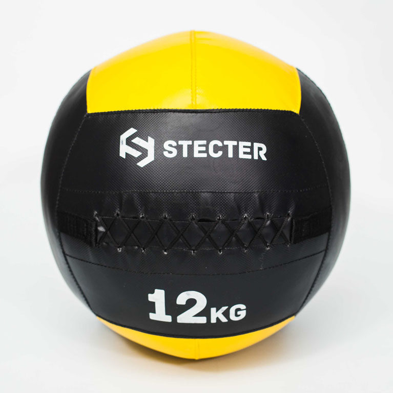 Медбол 12 кг (желтый) STECTER 2318