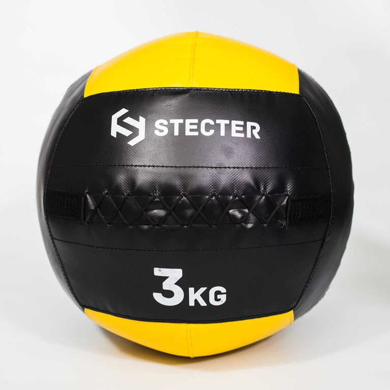 Медбол 3 кг (желтый) STECTER 2206