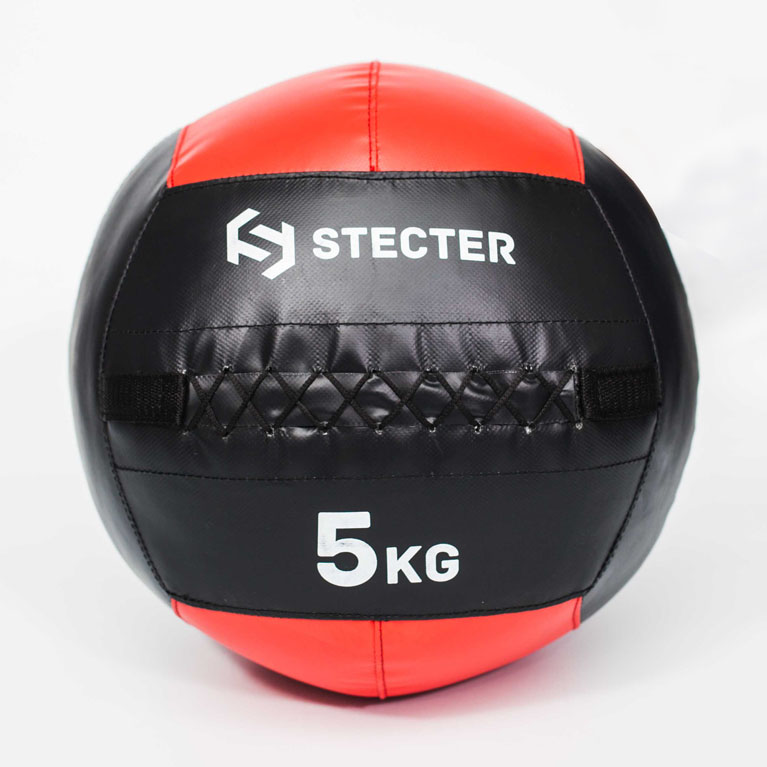 Медбол 5 кг (красный) STECTER 2208